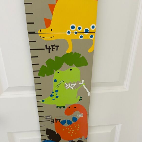 Dinosaur Wood Growth Chart Up to 5 Ft Kids Bedroom Decor Jumping Beans Kohls - Picture 3 of 7